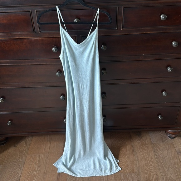 Splendid Linen blend maxi dress Slip Style Mermaid Lagenlook Beach Y2K 90’s - Picture 1 of 7